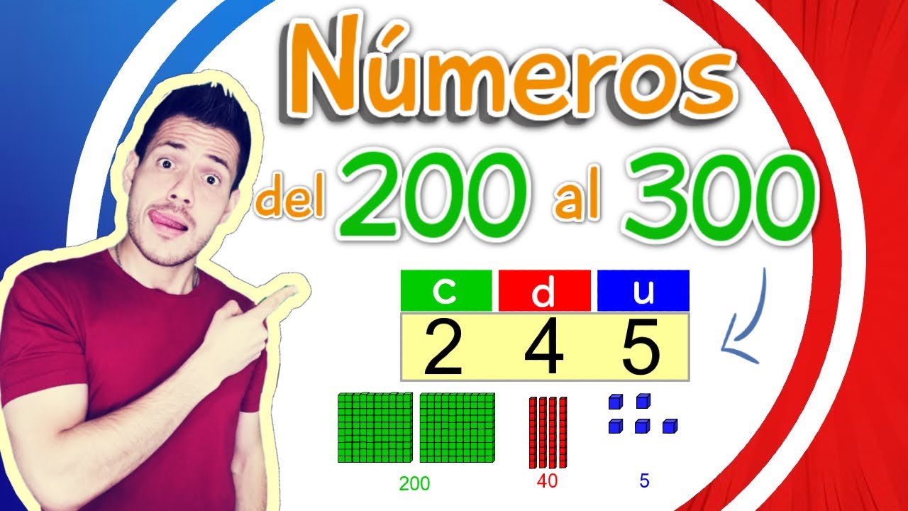 NÚMEROS DEL 200 AL 300 |APRENDE FÁCIL CONMIGO 😀
