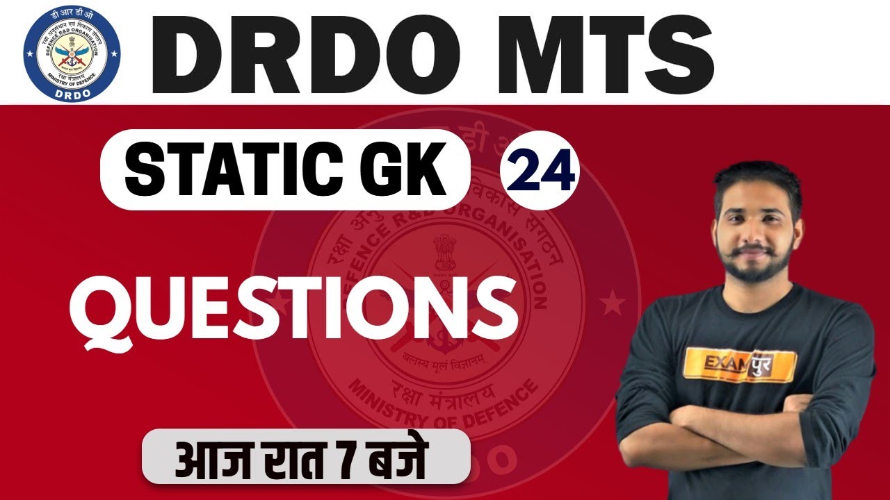 DRDO MTS /DP HEAD CONST. 2020 || Static GK|By Kuljeet Sir | Class-24 |QUESTIONS