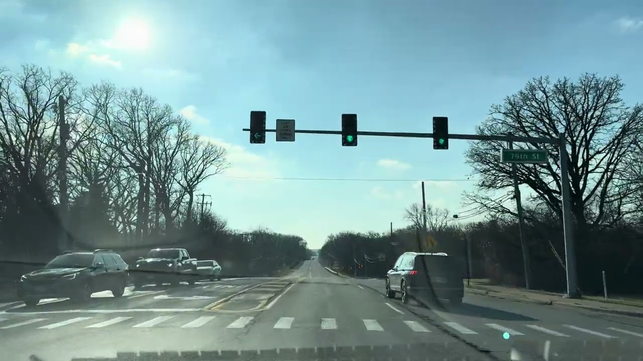Relaxing drive Burr Ridge, IL 4k