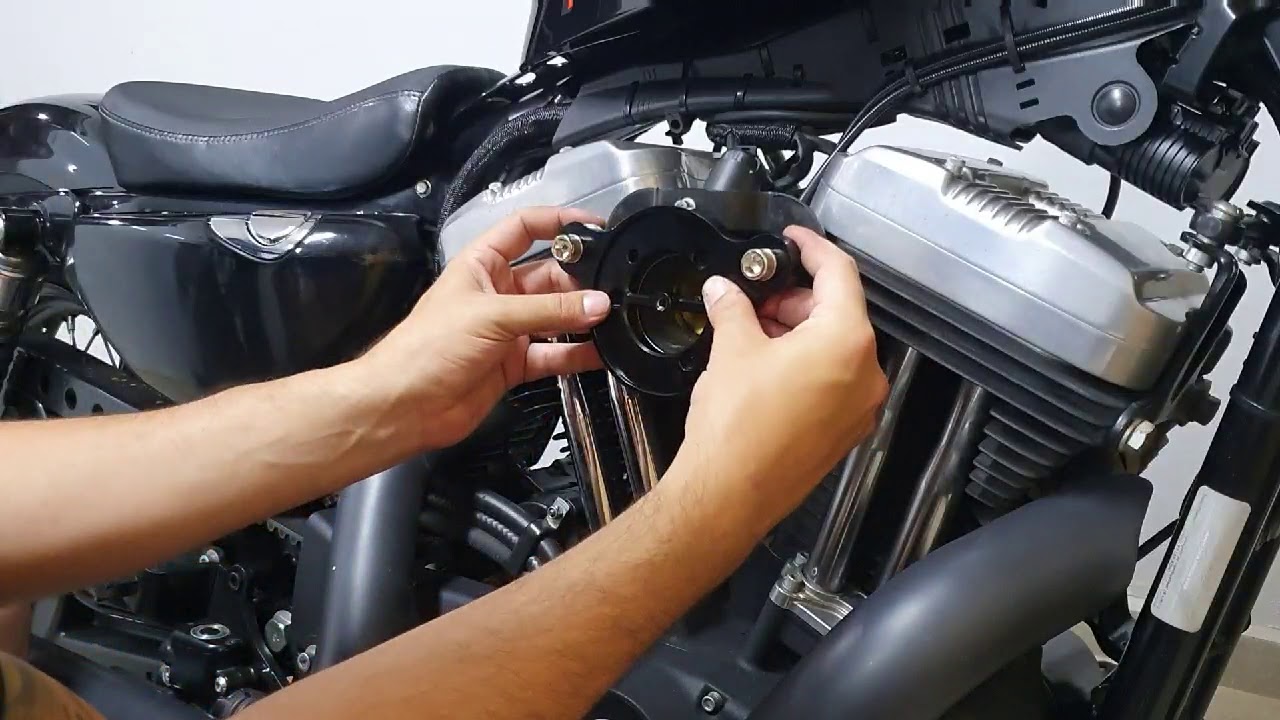 Customização Harley Davidson Forty Eight - Parte 3. Filtro de ar. Colocando Filtro Esportivo