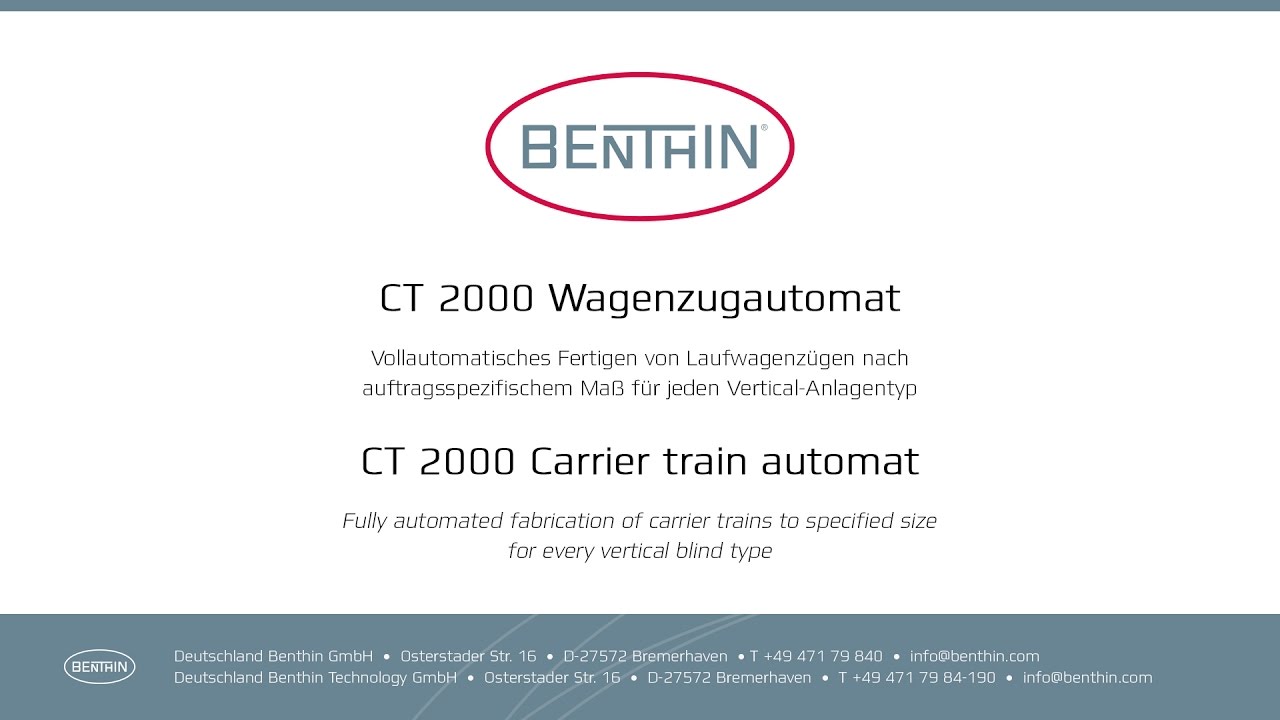 Benthin - CT 2000 Wagenzugautomat