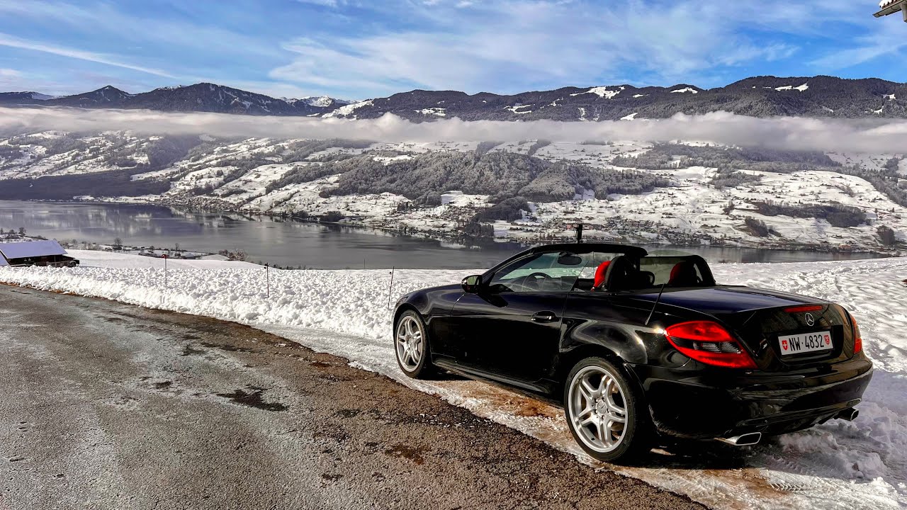 4K - Roadtrip Alpnach to Flüeli-Ranft Switzerland - Mercedes SLK 350 R171 Sportmotor