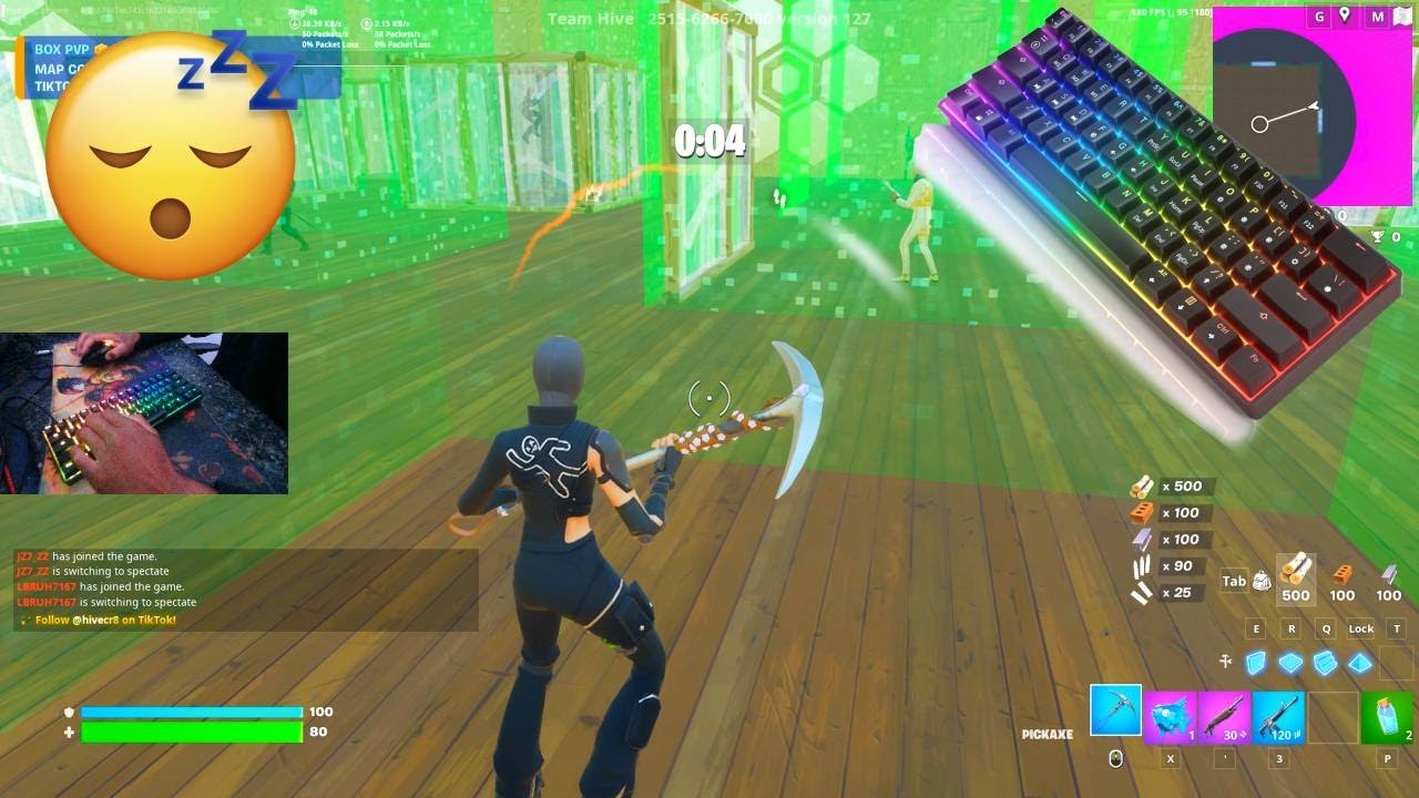“Caper” skin takes over Box Fights 180FPS 😍 Chill GK61 Fortnite Keyboard Sounds 😴