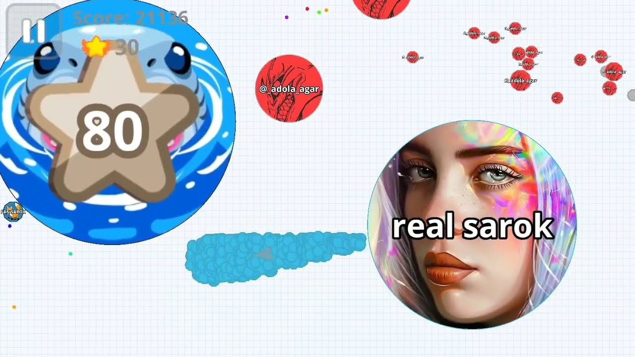 INSANE OLD MACRO GAMEPLAY 😍 (AGARIO MOBILE)
