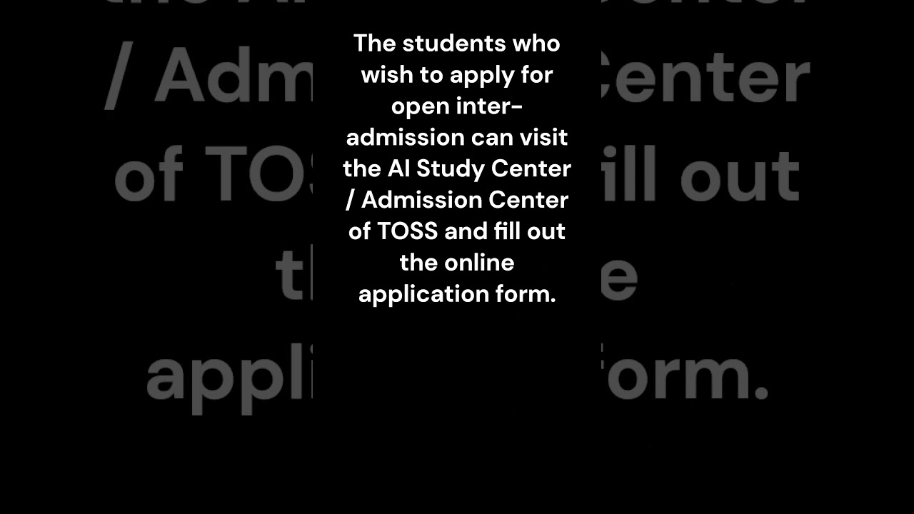 Open Inter Admission 2023 2024  Call 8801045488 #shorts #viral #hyderabad #tossopeninter