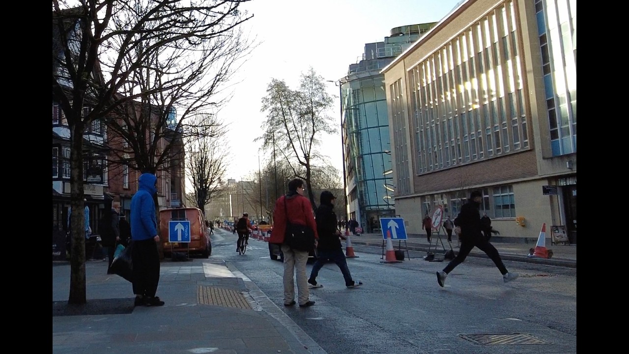 Altercation on Victoria Street! Bristol walk 16th February am   4K