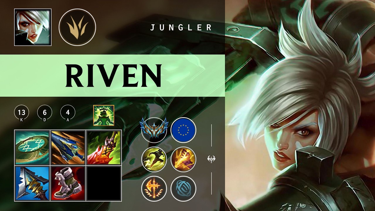 Riven Jungle vs Karthus - EUW Challenger Patch 26.06
