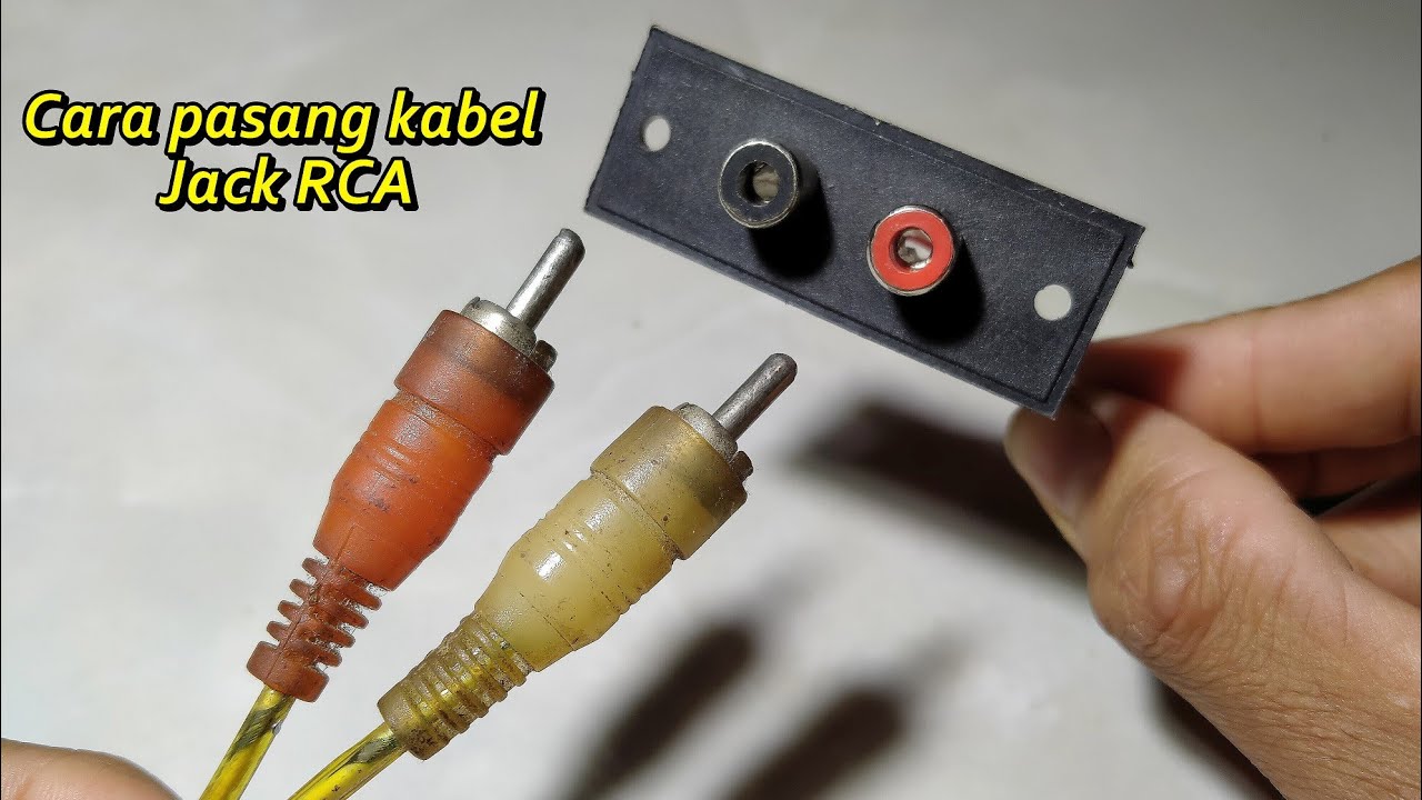 Cara pasang kabel jack RCA ke power ampli