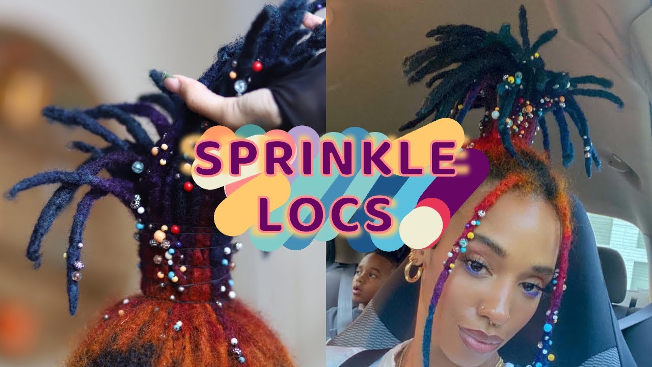 My FIRST time doing SPRINKLE locs