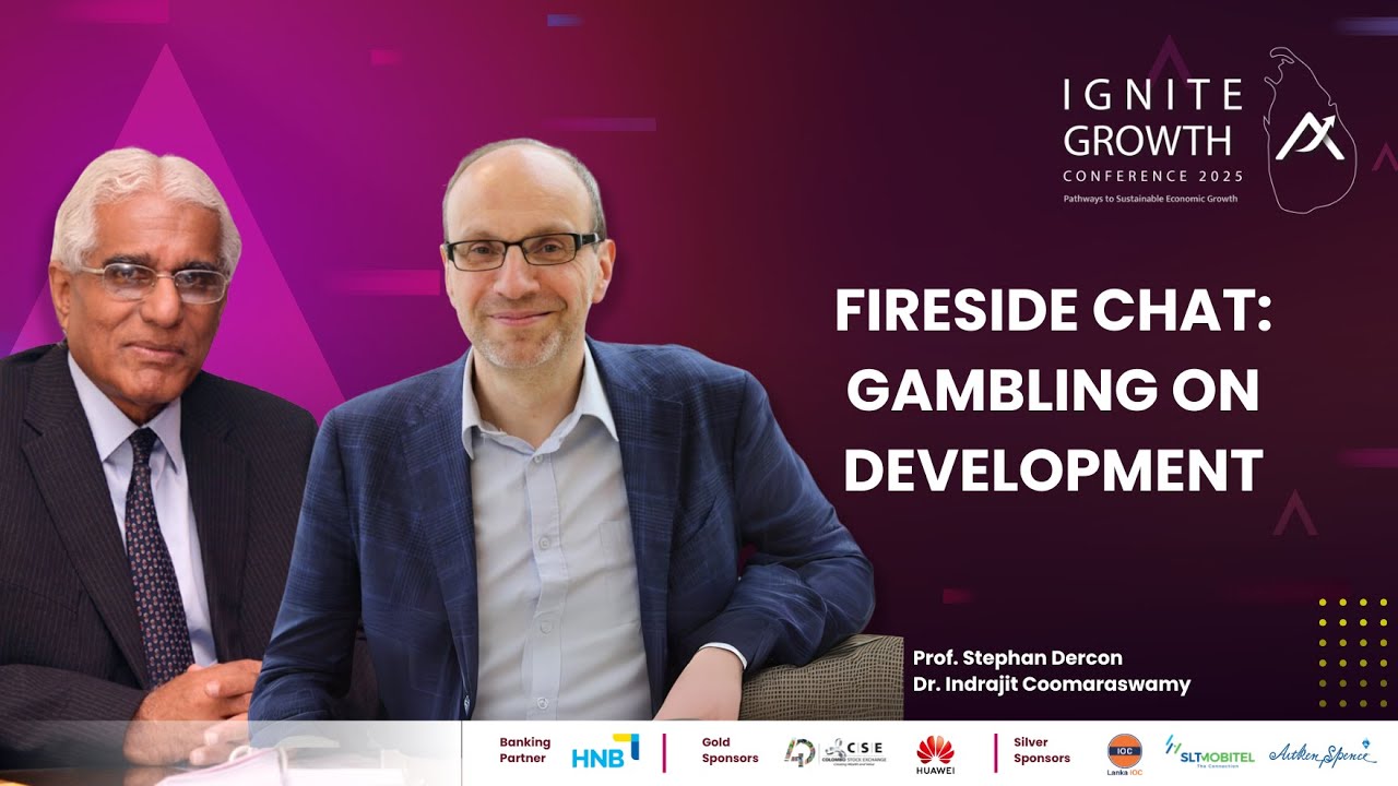 Gambling On Development | Dr Stephan Dercon And Dr Indrajit Coomaraswamy | Day 1 Se 06
