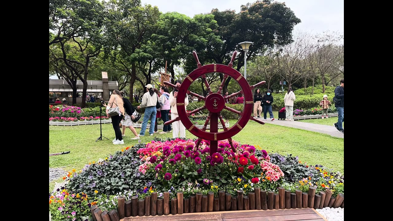 2026/3/8大安森林公園慶祝婦女節，加上四號公園的花、中正紀念堂的大漁櫻，作ㄧ春來了的春之聲影片！