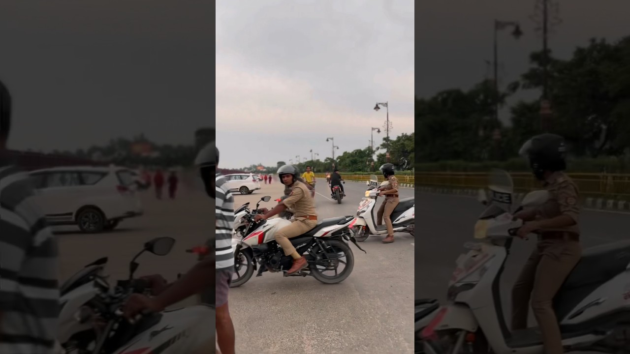 Police Reaction on Continental Gt650 with loud exhaust 🤬 | #reaction #exhaust #police #royalenfield