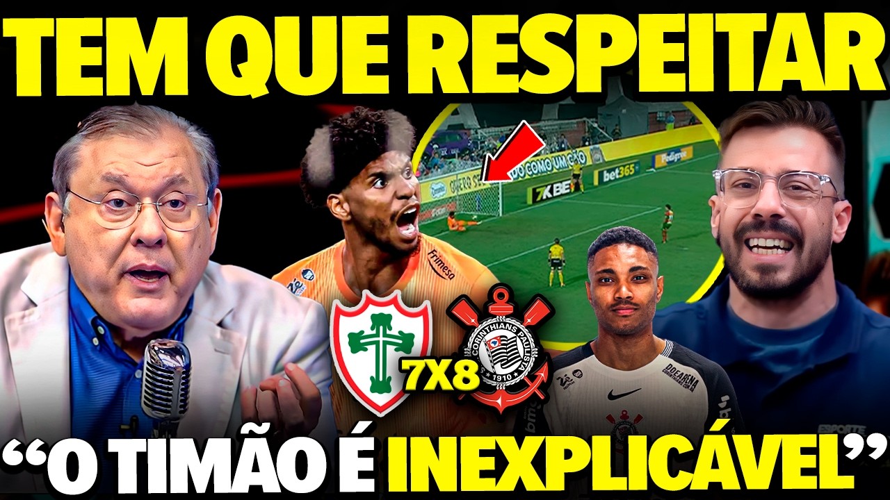 RIVAIS SE RENDEM A CLASSIFICAÇÃO NA RAÇA DO TIMÃO EM CORINTHIANS X PORTUGUESA!