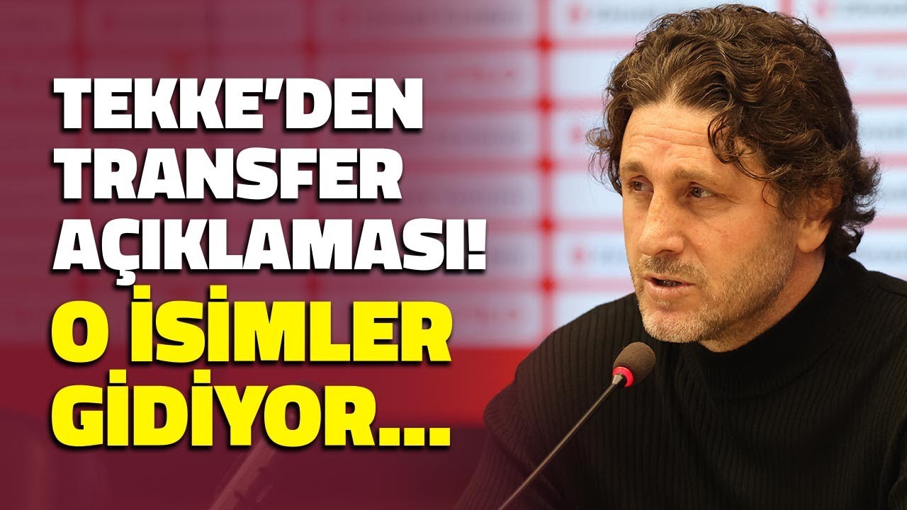 Fatih Tekke'den Transfer Açıklaması! O İsimler Gidiyor... Trabzonspor Fethiyespor Maçı Sonrası