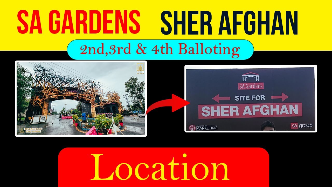 SA Gardens Sher Afghan 2nd 3rd and 4th Balloting Detail