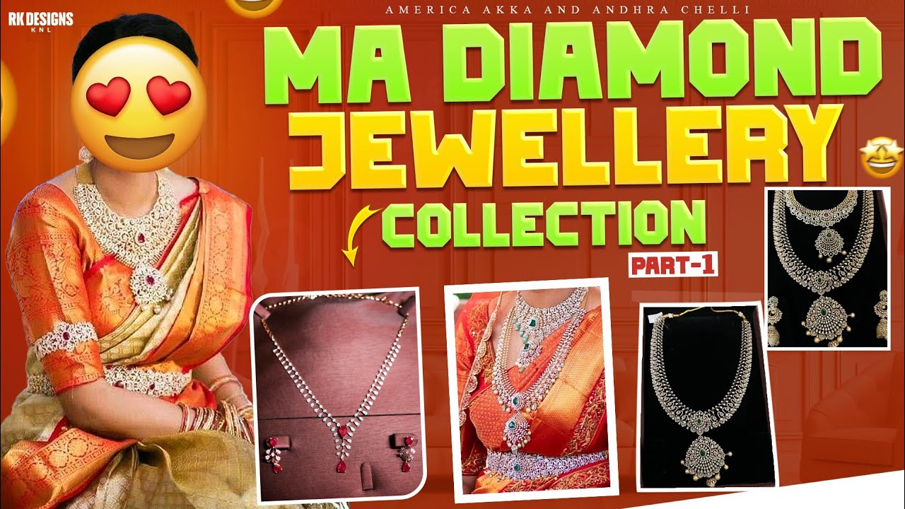 MA DIAMOND JEWELLERY COLLECTION PART-1 || MY DIAMOND JEWELLERY with weight and price #latest #yt