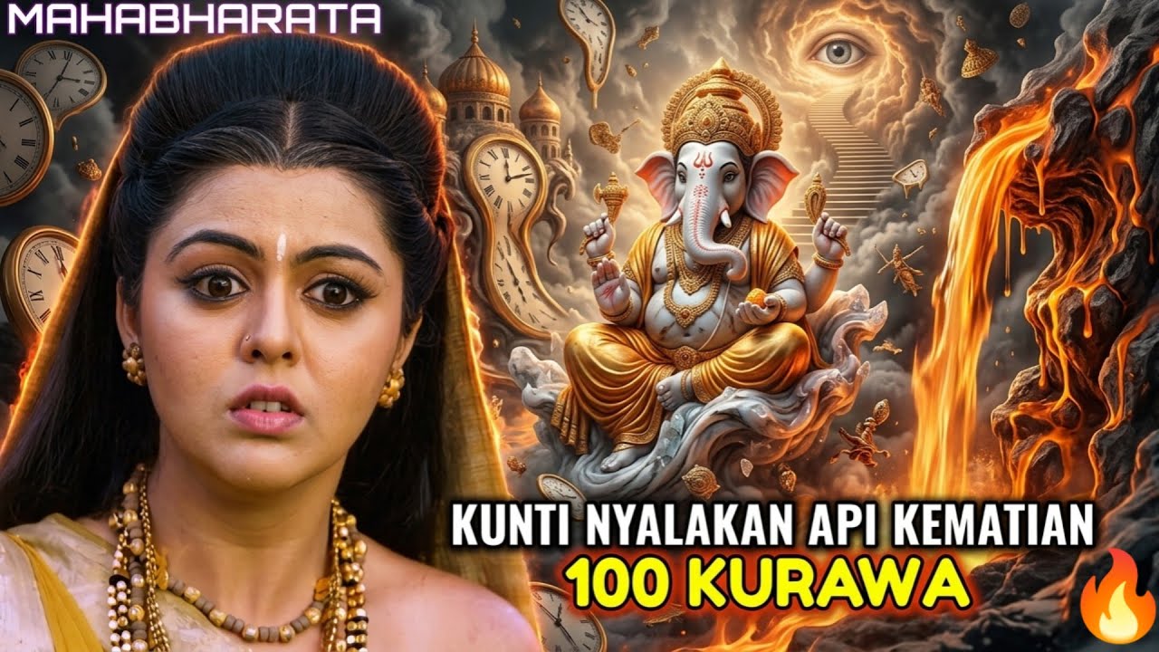 MEDITASI KUNTI NYALAKAN API KEMATIAN 100 KURAWA - Mahabharata Bahasa Indonesia