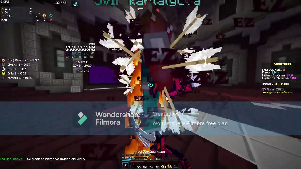 Gülmeli PvP Kritik PvP SonOyuncu SkyBlock Nether PvP 47 - Minecraft