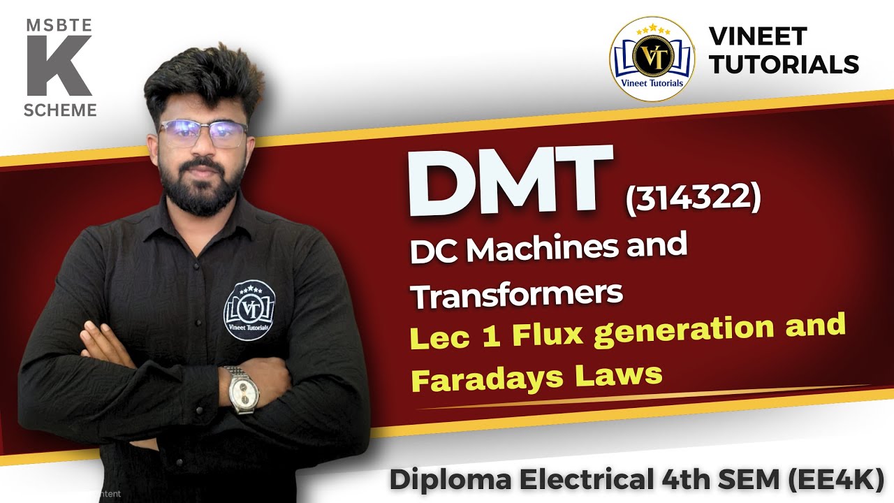 DMT Demo Lec 1 Flux generation and Faradays Laws | EE4K | Vineet Sir | Vineet Tutorials
