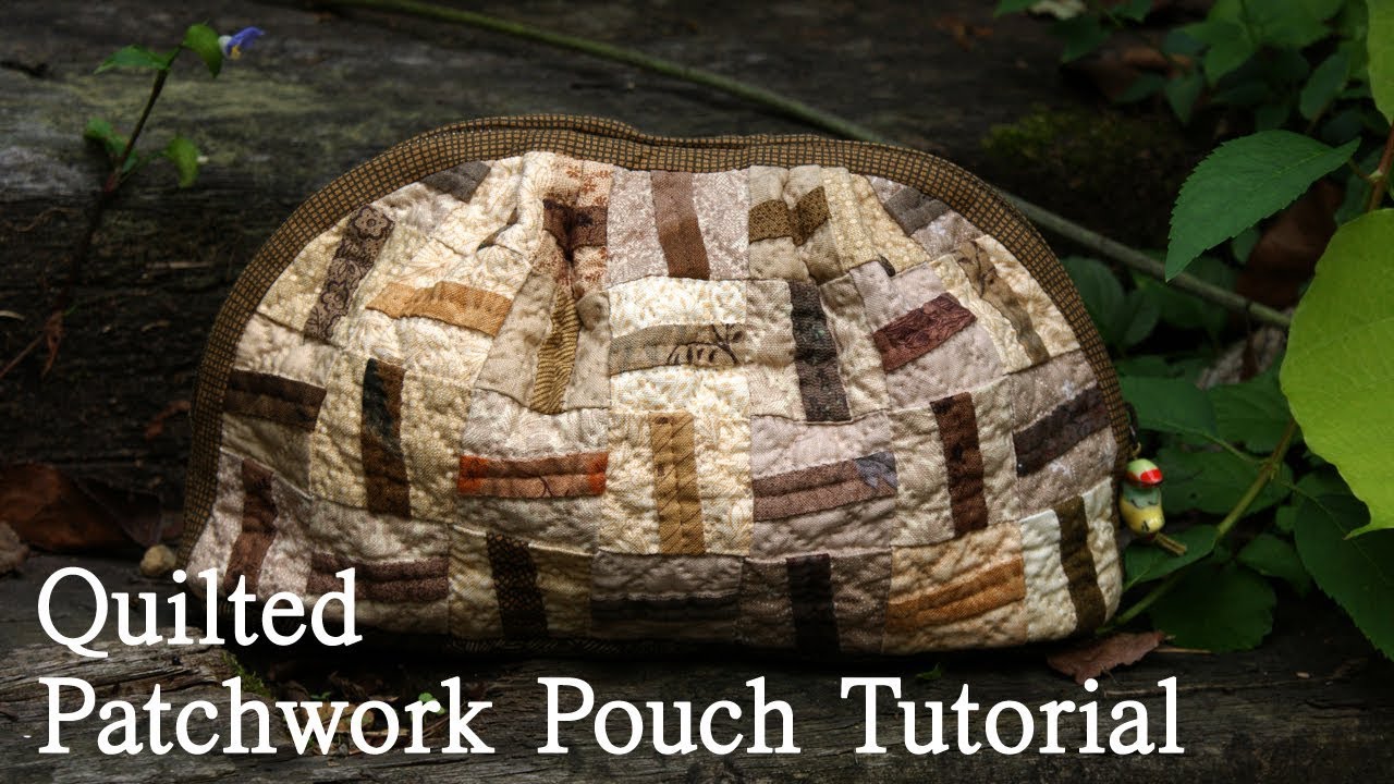 Hand-Quilted Patchwork Pouch Tutorial I Yoko Saito