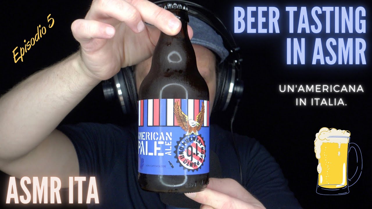 ASMR ITA | Le RILASSANTI birre artigianali di Pit. Ep. 5 | Beer Tasting & Eating Sounds 🍺🌭😌