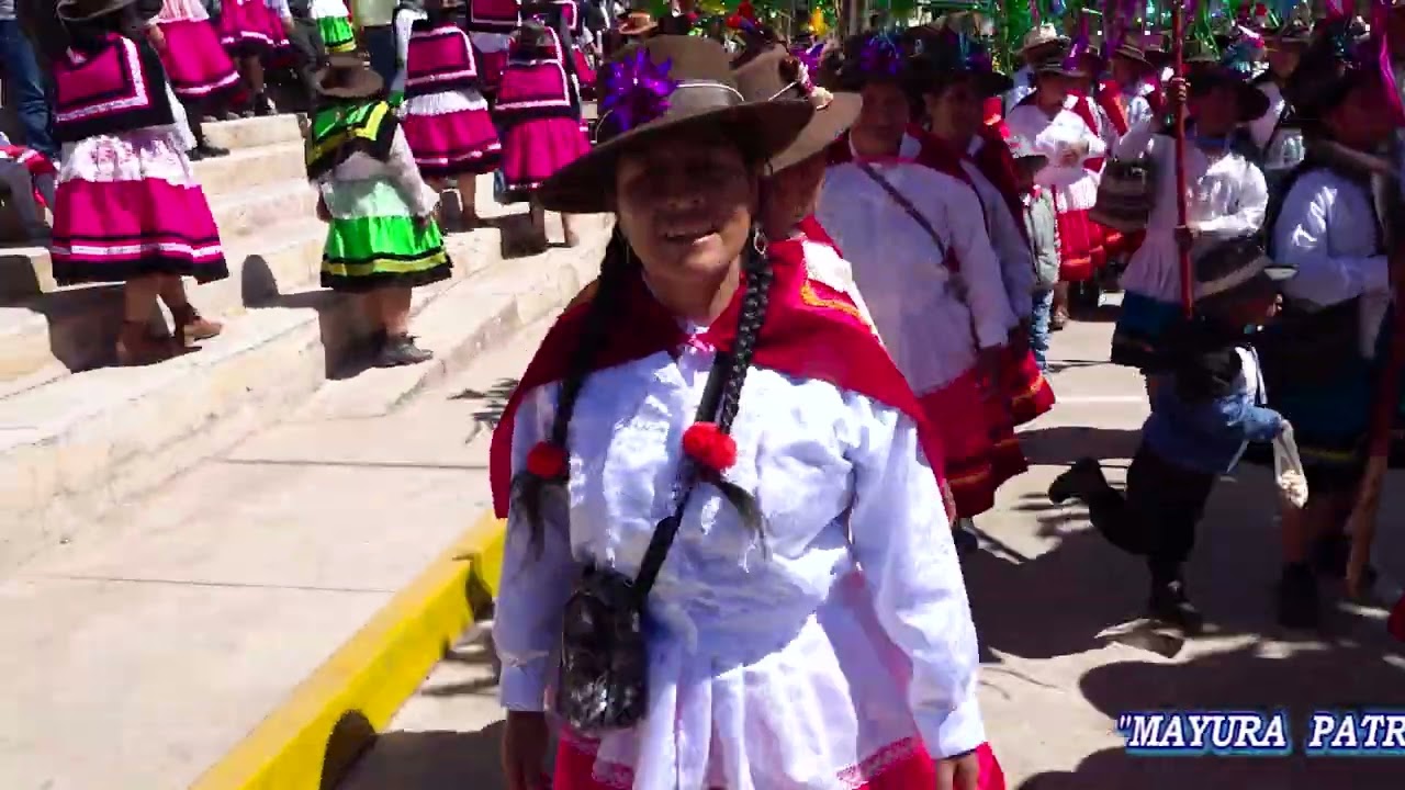 Mayordomos Mayura Patron San Salvador Sra.Nieves Llactahuamani y Sr.Victor Gómez Antabamba 2023 Par2