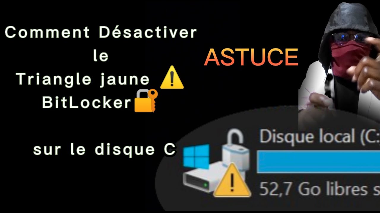 Disable BitLocker, the yellow triangle⚠️ with a padlock 🔐 on the 