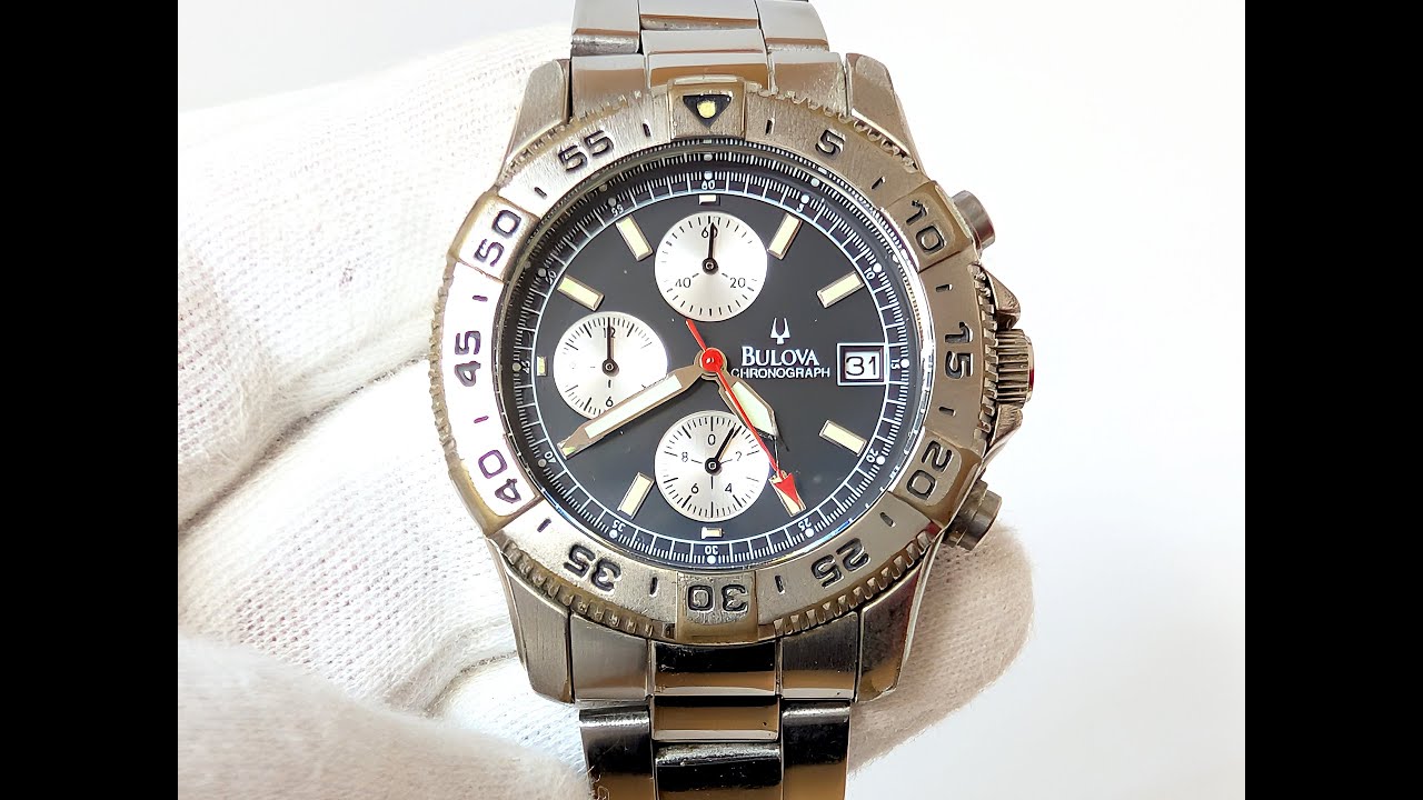 Bulova Chronograph Quartz Watch by Miyota 0S60 Movement with Date