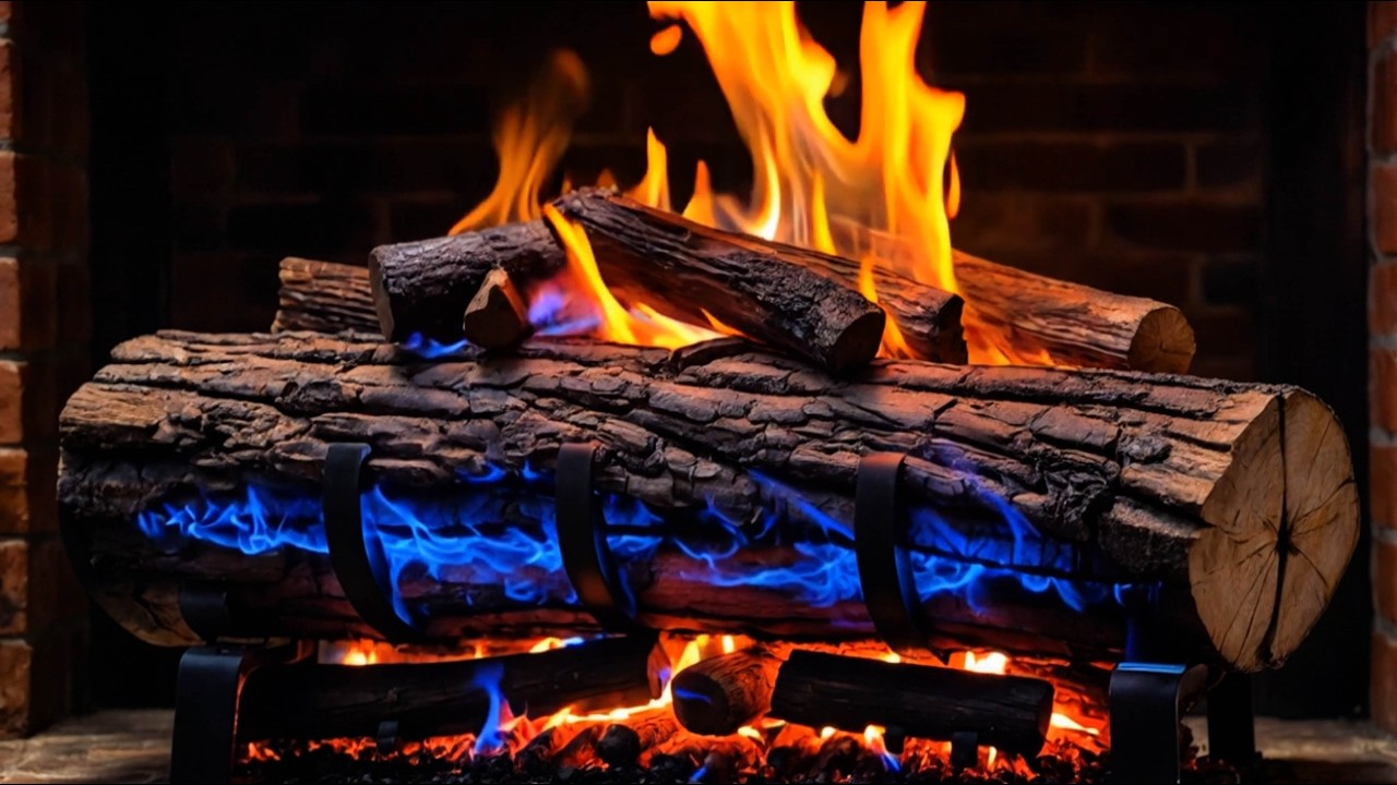 Let the Color-changing Fireplace Warm Your Night 🔥 Cozy Crackling Fire for Sleep & Calm