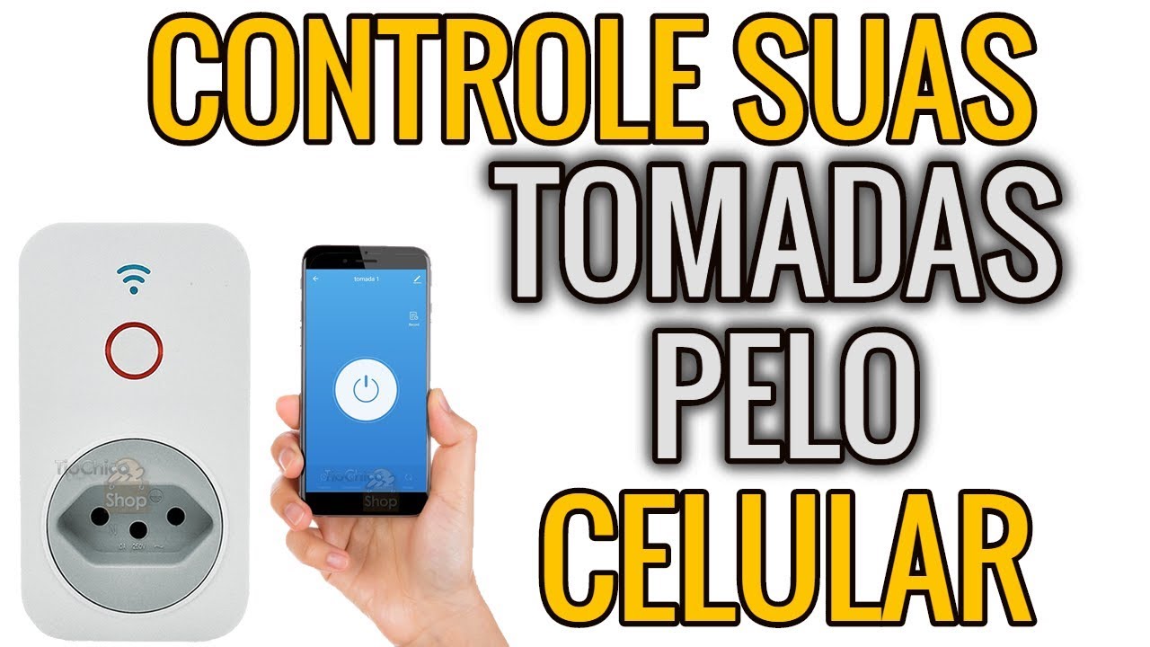 Tomada inteligente wifi JwCom Automação Google Home Amazon Tio Chico Shop