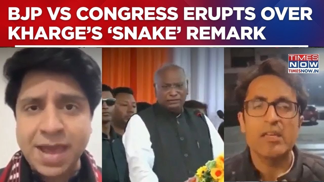 Kharge&rsquo;s &lsquo;Poisonous Snake&rsquo; analogy On BJP-RSS Triggers Massive Political Showdown | Watch