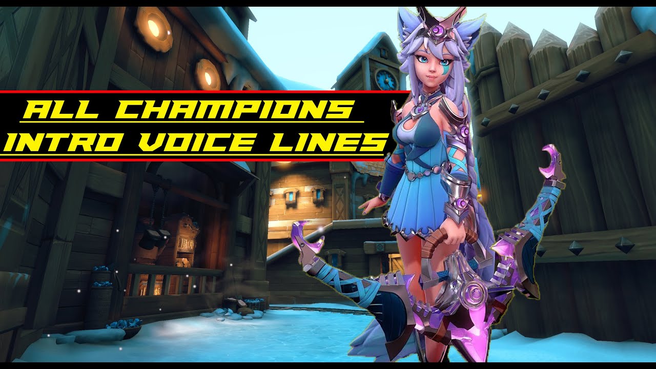 (Outdated) Paladins - All champions introductions voice lines (with subs)