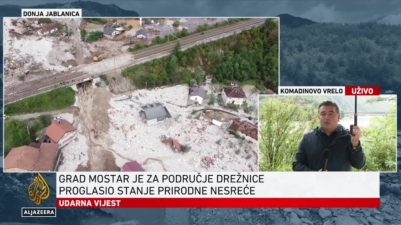 Čisti se cesta do Donje Jablanice, Neretvom plove kilometarski nanosi otpada