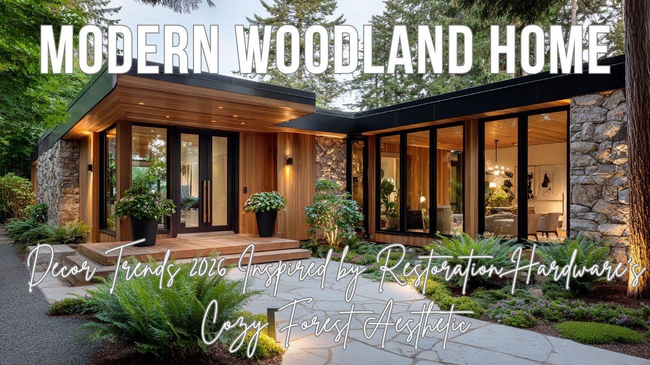 Modern Woodland Home Decor Trends 2026 Inspired by Restoration Hardware’s Cozy Forest Aesthetic