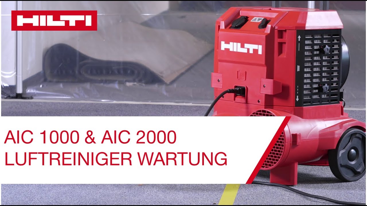 Hilti - AIC 1000 / 2000 - Luftreiniger Wartung