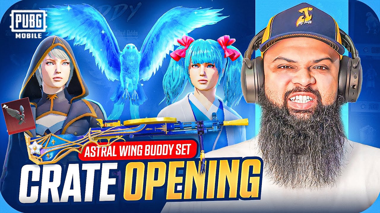 18,500UC 😱 Glacier Hola Astral Wings & Mechanoraptor Buddy Set Lucky Spin 🕊️ PUBG Mobile