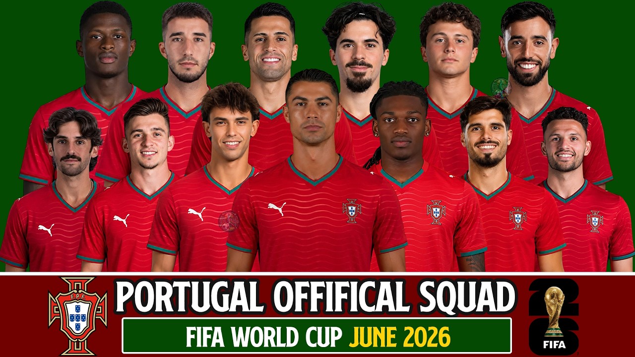 🇵🇹 Portugal World Cup 2026 Squad Announcement | Group K Full Team