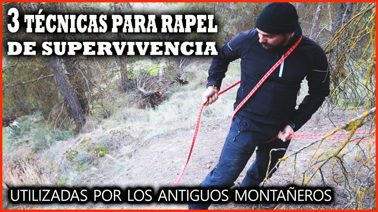 3 TÉCNICAS PARA RAPEL DE EMERGENCIA, SUPERVIVENCIA O FORTUNA