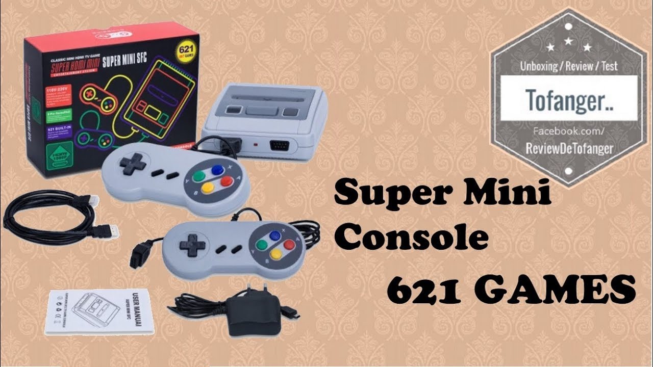 Mini TV Handheld Game Console Machine с 621 играми HDMI (Super Mini SFC)