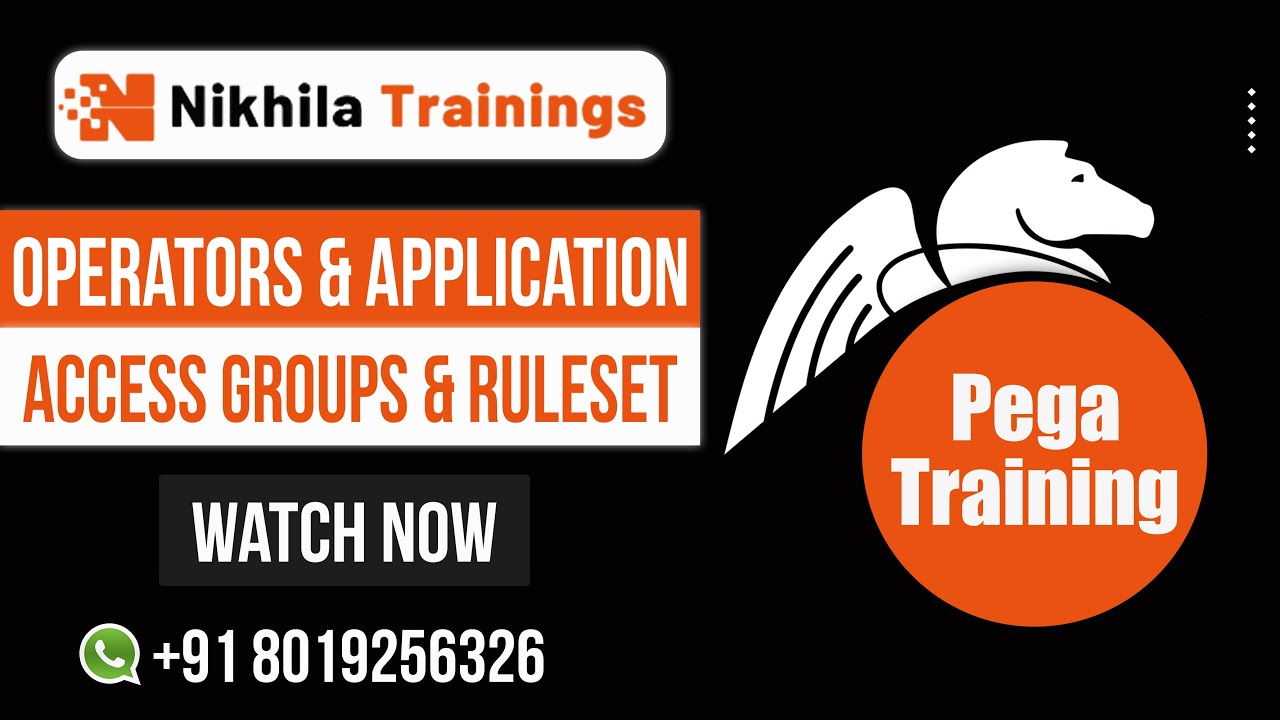 PEGA Operators & Applications | Access Groups & Ruleset | PEGA Training for Beginner's