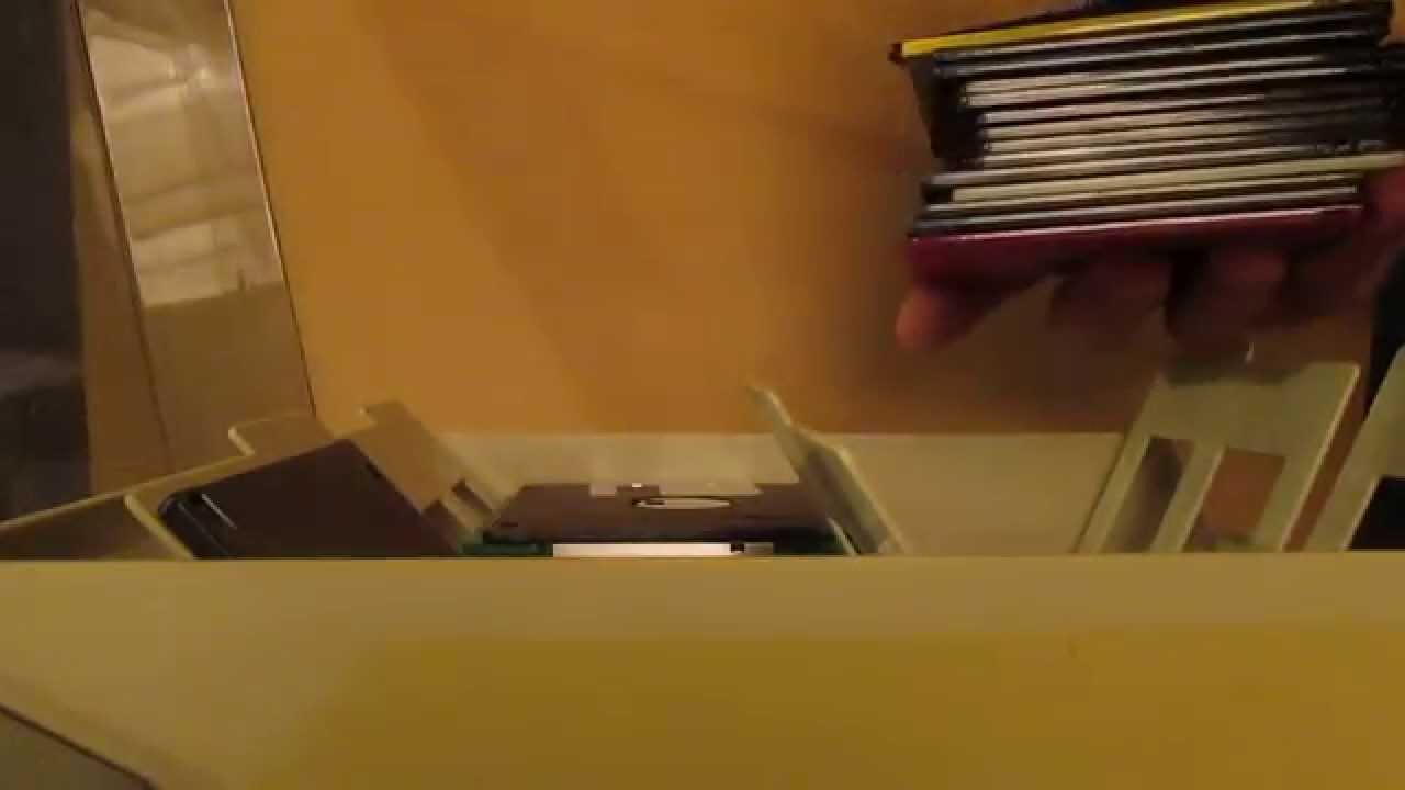 asmr test classifying my new floppy disks for asmr sound