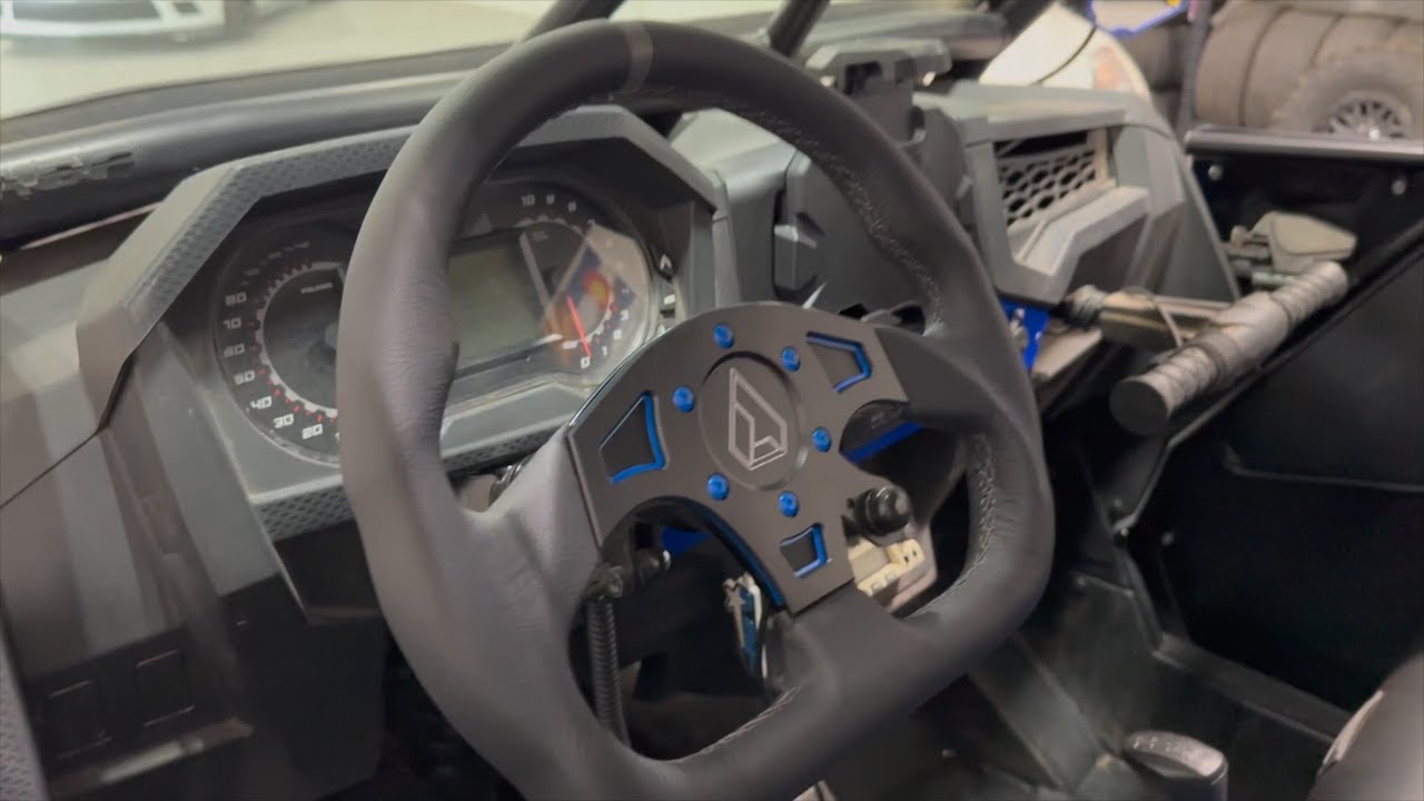 Assault Industries steering wheel on RZR XP4 Turbo S Velocity