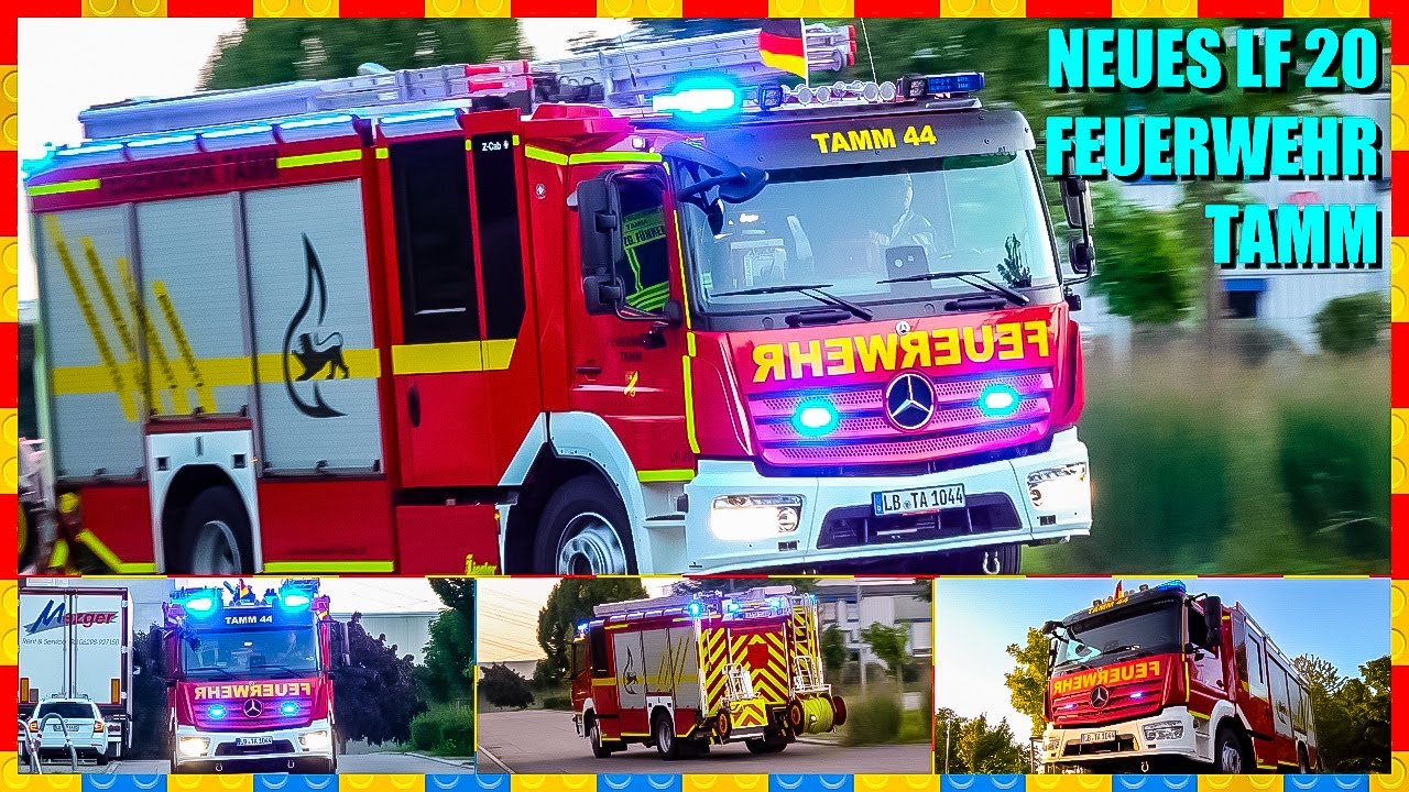 🆕 Neues LF 20 (Löschfahrzeug) Feuerwehr Tamm 🆕 ▶️ Aufbauhersteller Ziegler + 🚨 Blaulichtfahrt 🚨