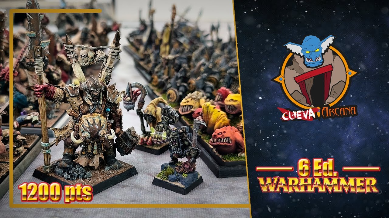 WARHAMMER FANTASY 6 ED| ORCOS Y GOBLINS VS OGROS (1200pts)