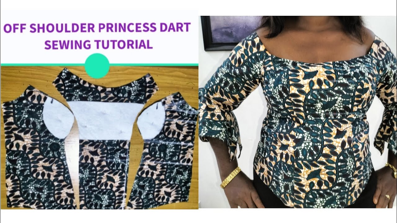 Учебное пособие по пошиву бюстье Princess Dart с открытыми плечами (длина блузки)