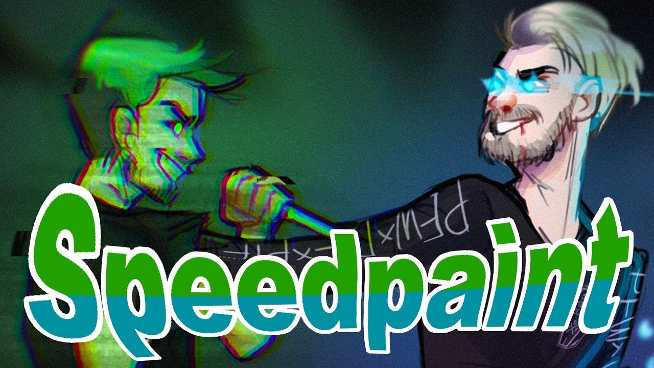 PEWDIEPIE VS ANTISEPTICEYE Speedpaint (contest entry)