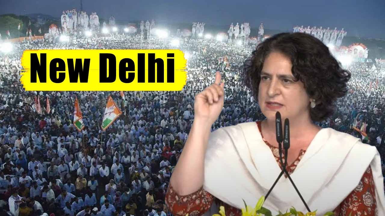 Priyanka Gandhi's Outstanding Speech at INDIA Alliance Public Meeting in Ramlila Maidan, New Delhi