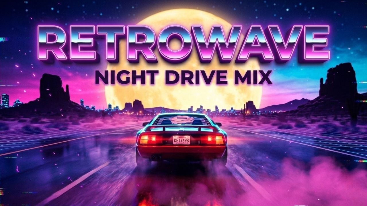 🌌 Redline Under the Moon 1985 // Outrun Synthwave Mix | Midnight Acceleration
