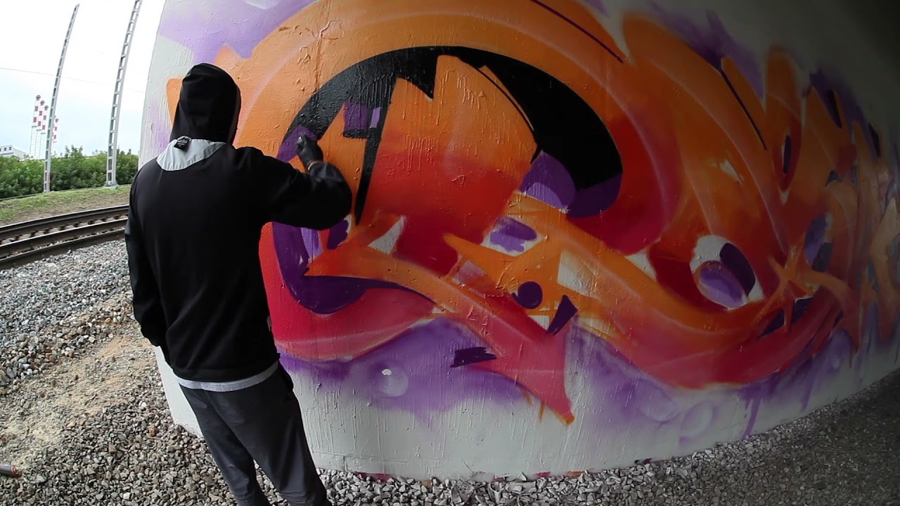 Rasko - Graffiti burner in Moscow City