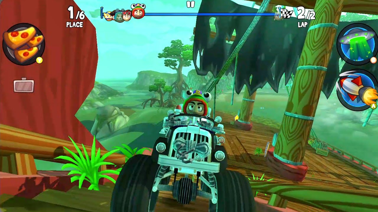 3 Monster Trucks & Crazy Benny!🚀Beach Buggy Racing 2